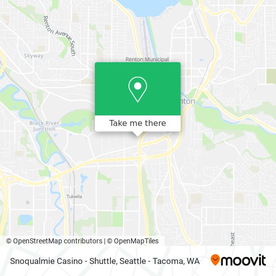 Mapa de Snoqualmie Casino - Shuttle