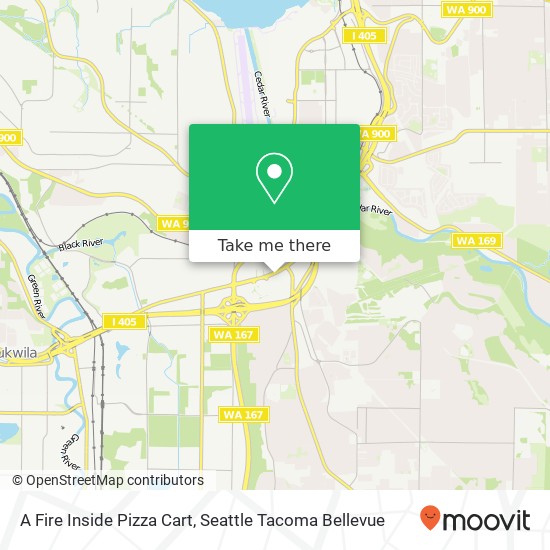 A Fire Inside Pizza Cart map