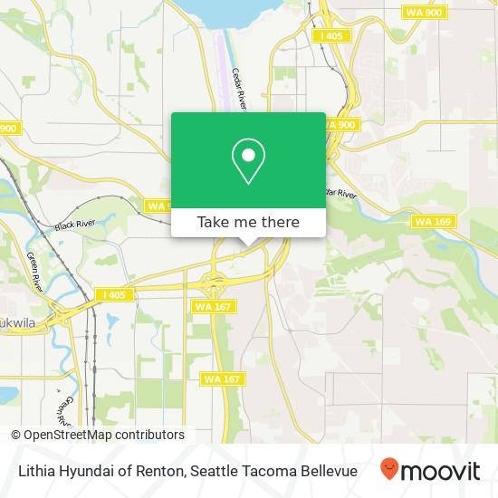 Lithia Hyundai of Renton map