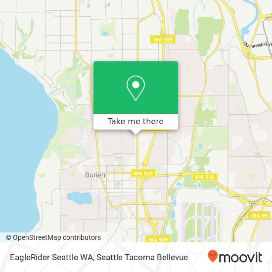 EagleRider Seattle WA map