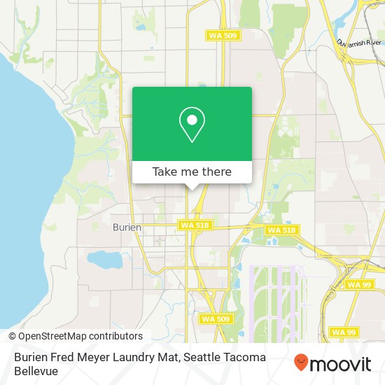 Burien Fred Meyer Laundry Mat map