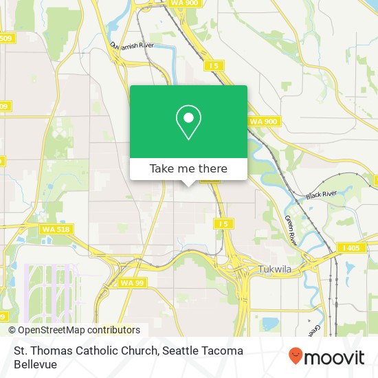 St. Thomas Catholic Church map