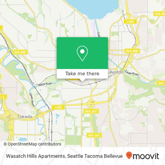 Mapa de Wasatch Hills Apartments