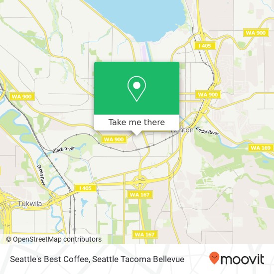 Seattle's Best Coffee map