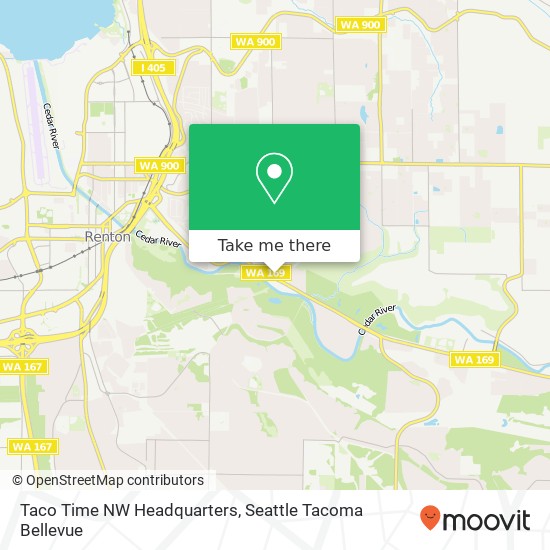 Taco Time NW Headquarters map