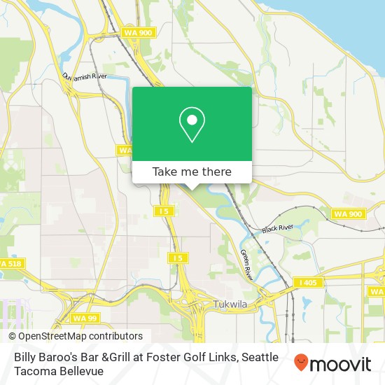 Billy Baroo's Bar &Grill at Foster Golf Links map
