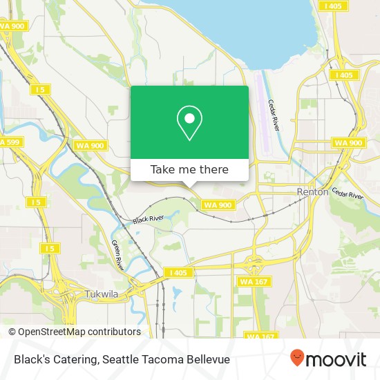 Black's Catering map