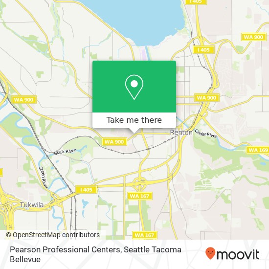 Pearson Professional Centers map