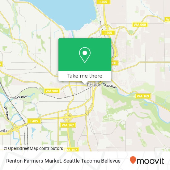 Renton Farmers Market map