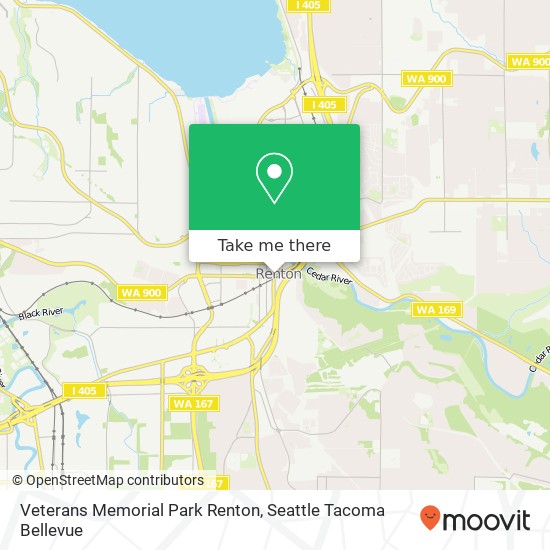 Mapa de Veterans Memorial Park Renton