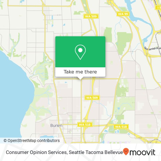 Consumer Opinion Services map