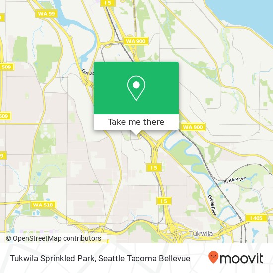 Tukwila Sprinkled Park map
