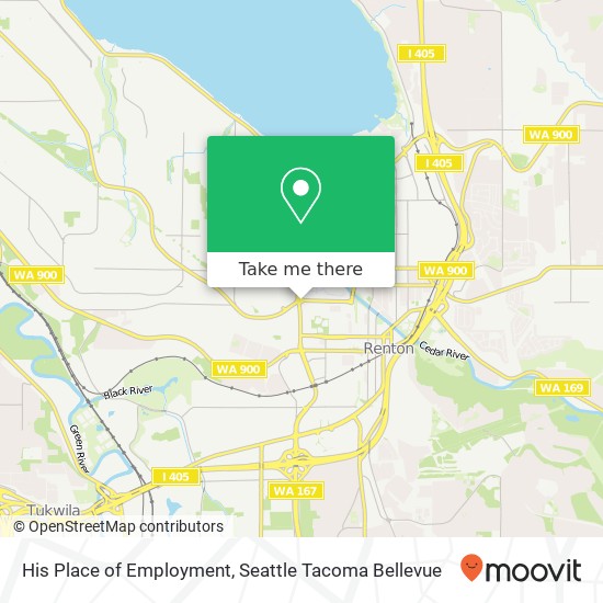 His Place of Employment map