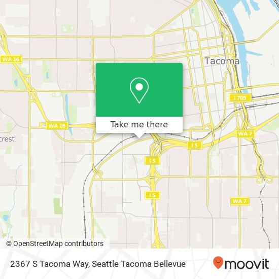 Mapa de 2367 S Tacoma Way