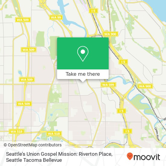 Mapa de Seattle's Union Gospel Mission: Riverton Place
