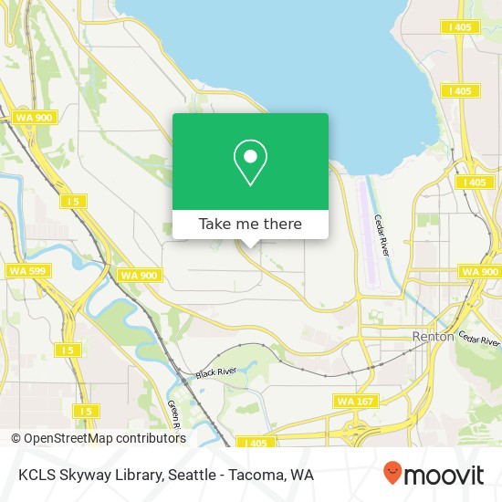 KCLS Skyway Library map