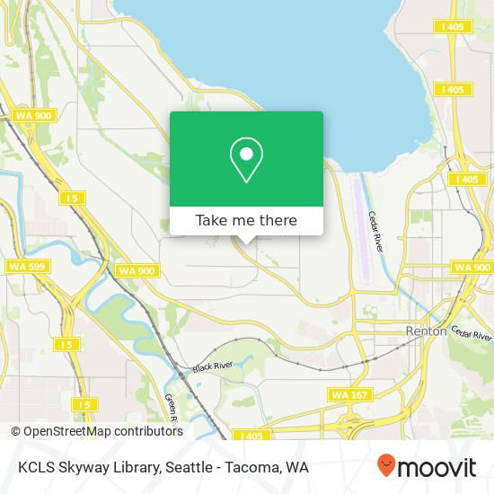 Mapa de KCLS Skyway Library