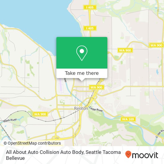 All About Auto Collision Auto Body map