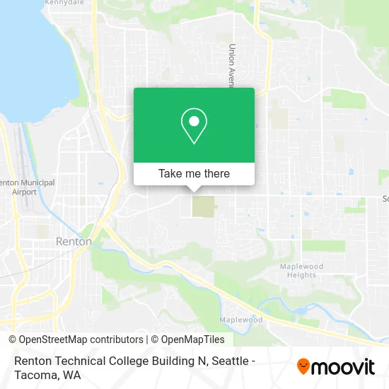 Renton Technical College Building N map