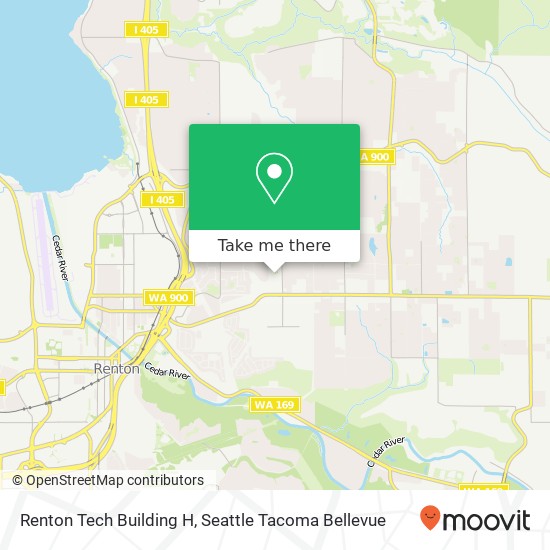 Mapa de Renton Tech Building H