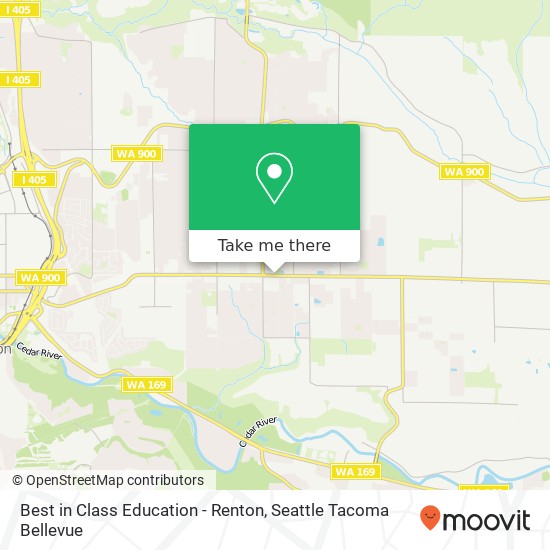 Best in Class Education - Renton map