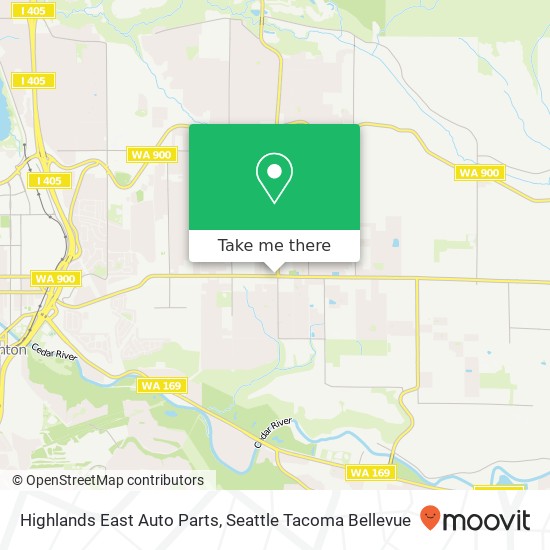 Mapa de Highlands East Auto Parts