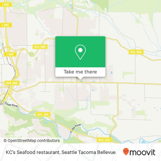 Mapa de KC's Seafood restaurant