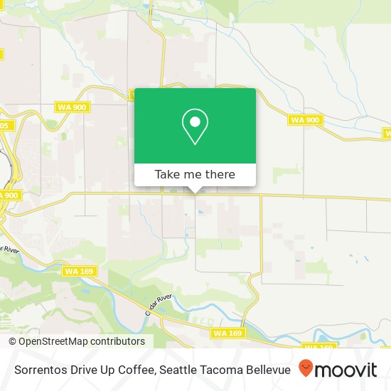 Mapa de Sorrentos Drive Up Coffee
