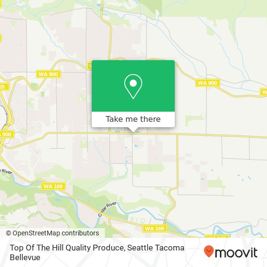 Top Of The Hill Quality Produce map