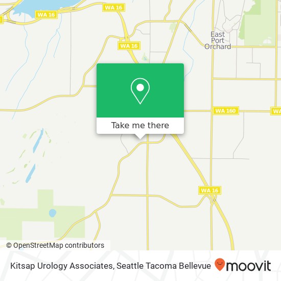 Kitsap Urology Associates map