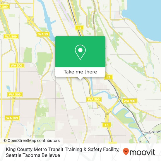 King County Metro Transit Training & Safety Facility map