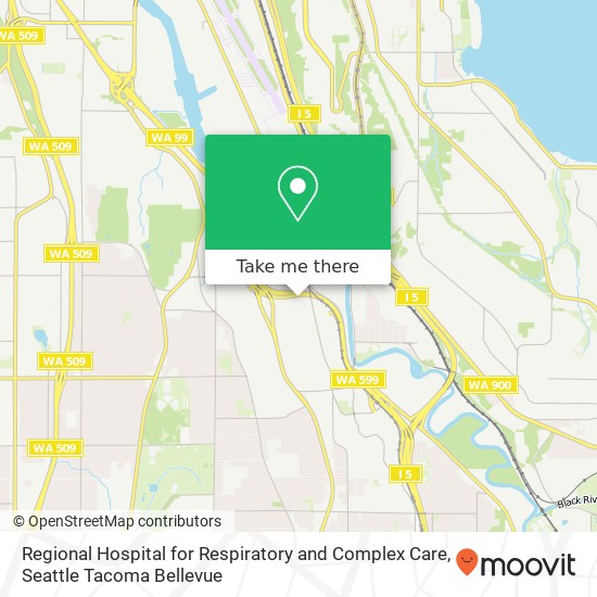 Regional Hospital for Respiratory and Complex Care map