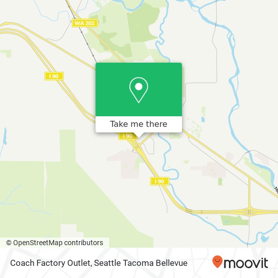 Coach Factory Outlet map