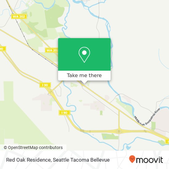 Mapa de Red Oak Residence