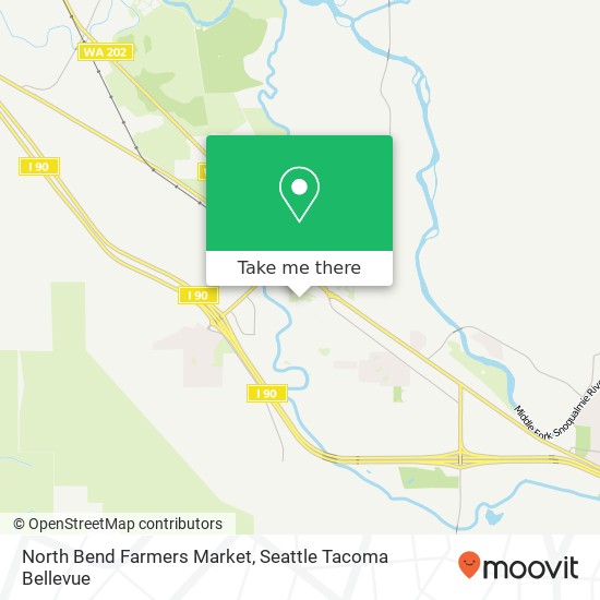 Mapa de North Bend Farmers Market