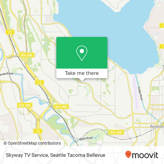 Skyway TV Service map