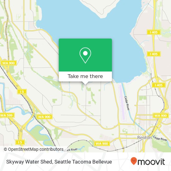 Mapa de Skyway Water Shed