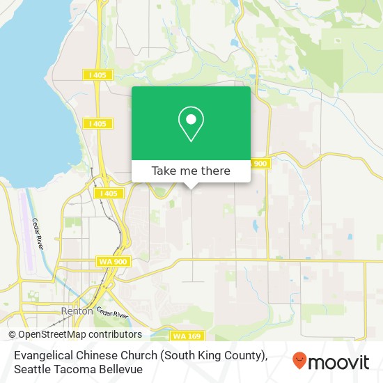 Mapa de Evangelical Chinese Church (South King County)