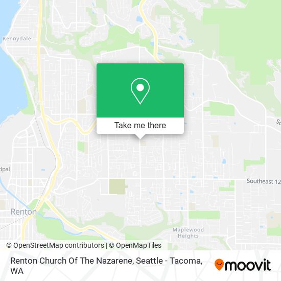 Renton Church Of The Nazarene map