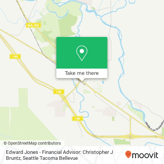 Mapa de Edward Jones - Financial Advisor: Christopher J Bruntz