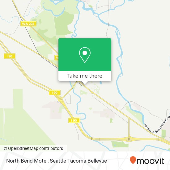 North Bend Motel map