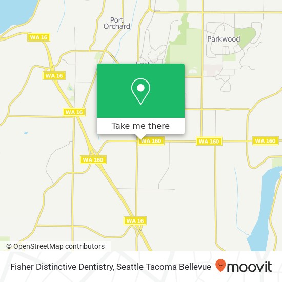 Fisher Distinctive Dentistry map