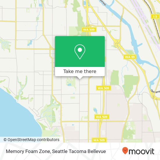 Memory Foam Zone map