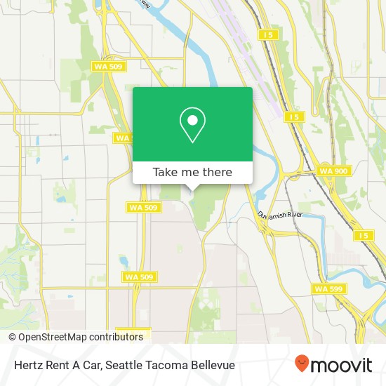 Hertz Rent A Car map