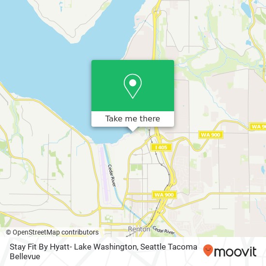 Stay Fit By Hyatt- Lake Washington map