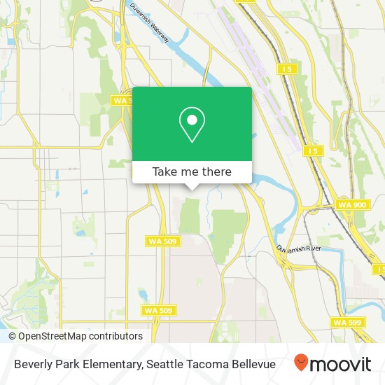 Beverly Park Elementary map