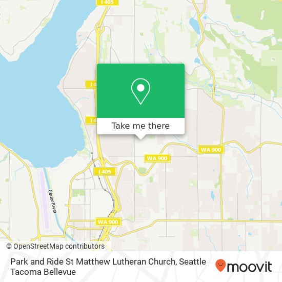 Mapa de Park and Ride St Matthew Lutheran Church