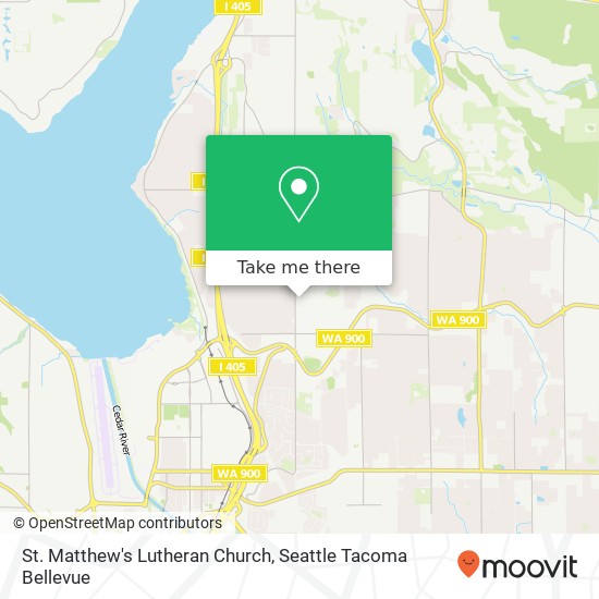 St. Matthew's Lutheran Church map