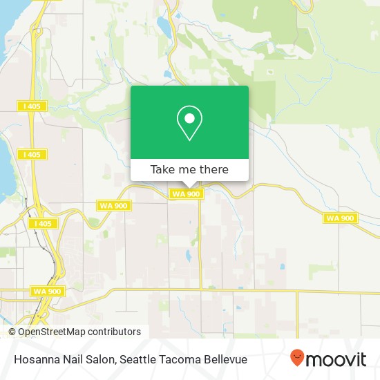 Hosanna Nail Salon map