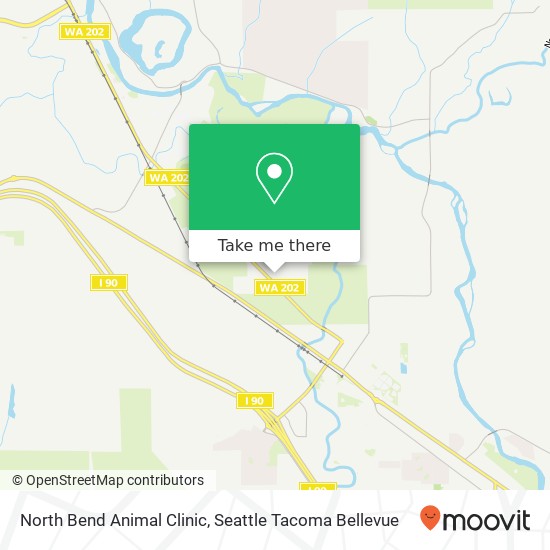 North Bend Animal Clinic map